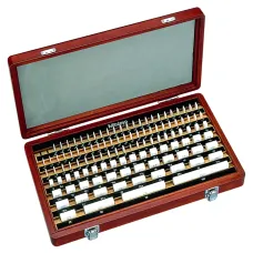 Gauge Block Set, Metric, JCSS Cert., ISO 112 Blocks, Grade 2, Ceramic