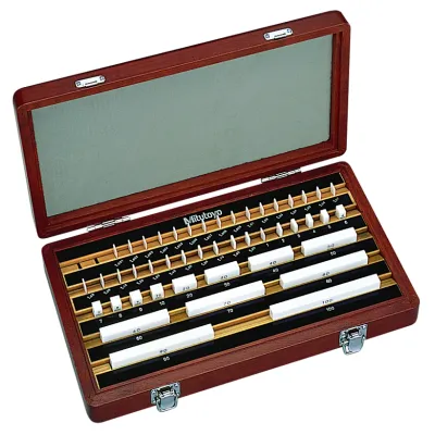 Gauge Block Set, Metric, Ins. Cert., ISO 46 Blocks, Grade 1, Ceramic 516-396-10 Mitutoyo