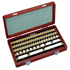 Gauge Block Set, Metric, JCSS Cert., ISO 76 Blocks, Grade 0, Ceramic