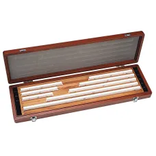 Gauge Block Set, Metric, Ins. Cert., ISO 8 Blocks, Grade 2, Ceramic