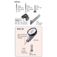 Dial Test Indicator, Horizontal Type Full Set, 0,008", 0,0005", 4/9,52mm Stem, Styli, Bar, Swivel Clamp