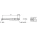 Stylus for Serie 513 D=0,7mm, 11,2mm Length, Steel 190548 Mitutoyo
