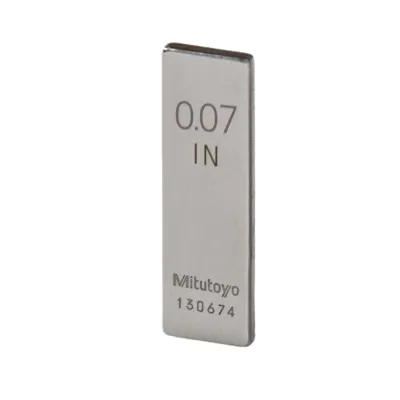 Калибровочный блок, дюймы, сертификат проверки. BS, класс 2, сталь, 0,128 дюйма 611168-141 Mitutoyo