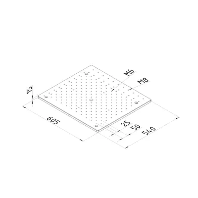 Special base plate 570 x 540 x 15 CRYSTA-Apex V 544 K551186 Mitutoyo