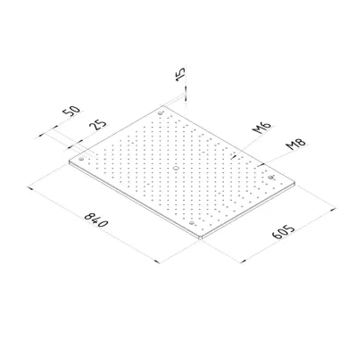 Special base plate 605 x 840 x 15 CRYSTA-Apex V 574 K551187 Mitutoyo