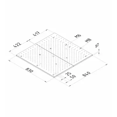 Special base plate 830 x 840 x 15 CRYSTA-Apex V 776 K551190 Mitutoyo