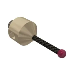 Stylus M5 ruby ball ø3,0mm Stylus M5, ruby ball Ø3mm, carbon fibre stem Ø2mm, titanium base Ø11mm, L23,5mm, ML13,5mm
