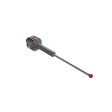 Stylus M5 ruby ball Ø2,5mm carbide stem step Ø4,0mm -Ø1,5mm, base titanium Ø11,0mm, L 56,75mm, ML 31,75mm