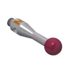 Stylus M2 ruby ball Ø3,0mm stainless steel stem Ø1,5mm, base stainless steel Ø3,0mm L 10,0mm, ML 7,5mm