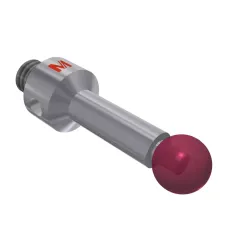 Стилус M4 ruby ​​ball Ø5,0 мм ніжка з нержавіючої сталі Ø3,5 мм, основа з нержавіючої сталі Ø7,0 мм L 17,5 мм, ML 12,5 мм