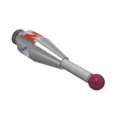 Stylus M2 ruby ball Ø1,5mm carbide stem Ø1,0mm, base stainless steel Ø3,0mm L 10,0mm, ML 4,0mm