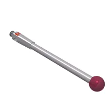 Stylus M2 ruby ball Ø4,0mm carbide stem Ø2,0mm, base stainless steel Ø3,0mm L 30,0mm, ML 30,0mm
