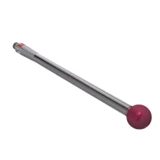 Stylus M2 ruby ball Ø5,0mm carbide stem Ø2,5mm, base stainless steel Ø3,0mm L 40,0mm, ML 40,0mm