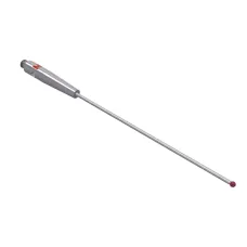 Stylus M2 ruby ball Ø1,0mm carbide stem Ø0.7mm, base stainless steel Ø3,0mm L 52,0mm, ML 37,5mm