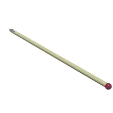 Stylus M2 ruby ball Ø4,0mm ceramic stem Ø3,0mm, base stainless steel Ø3,0mm L 98,0mm, ML 98,0mm