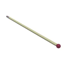 Stylus M2 ruby ball Ø5,0mm ceramic stem Ø3,0mm, base stainless steel Ø3,0mm L 97,5mm, ML 97,5mm