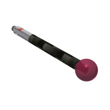 Stylus M2 ruby ball Ø6,0mm carbon fibre stem Ø3,0mm, base stainless steel Ø3,0mm L 30,0mm, ML 30,0mm