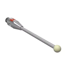 Stylus M2 кулька з оксиду цирконію Ø2,0 мм, твердосплавна ніжка Ø1,0 мм, основа нержавіюча сталь Ø3,0 мм L 20,0 мм, ML 15,0 мм