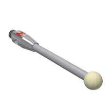 Stylus M2 кулька з оксиду цирконію Ø3,0 мм, твердосплавна ніжка Ø1,5 мм, основа нержавіюча сталь Ø3,0 мм L 20,0 мм, ML 16,5 мм