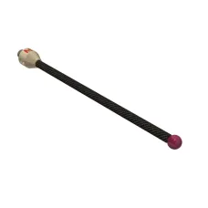 Stylus M5 ruby ball Ø6,0mm carbon fibre stem Ø4mm, titanium base Ø10,0mm, L100mm, ML 90,1mm
