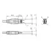 Connection Cable SF for U-WAVE for Foot Switch, for Digimatic S1 Interface 02AZG021 Mitutoyo
