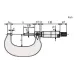 Outside Micrometer with Cr Finish Frame 0-1", Friction Thimble, 0,0001" 101-117 Mitutoyo