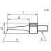 Contact Element Needle, M2,5x0,45 R=0,4mm, Steel, Metric 101121 Mitutoyo