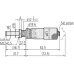 Micrometer Head, Differential Screw 0-1mm, 0,001mm, Flat 110-105-10 Mitutoyo