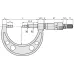 Blade Micrometer, Hardened Steel Blade 0-1", 0,75mm Blade 122-125-10 Mitutoyo