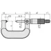 Screw Thread Micrometer 25-50mm, 0,6-0,9mm/44-28TPI 125-107 Mitutoyo