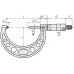 Screw Thread Micrometer 75-100mm, 0,6-0,9mm/44-28TPI 125-116 Mitutoyo