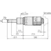 Micrometer Head, Spindle Feed 0,1mm/rev. 0-6,5mm, 0,002mm, Spherical 148-142-10 Mitutoyo