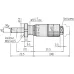 Micrometer Head, Spindle Feed 0,1mm/rev. 0-6,5mm, 0,002mm, Spherical, with Clamp Nut 148-143-10 Mitutoyo