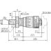 Micrometer Head, Spindle Feed 0,1mm/rev. 0-6,5mm, 0,002mm, Spherical, with Clamp Nut 148-343-10 Mitutoyo