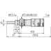 Micrometer Head Zero Adjustable 0-13mm, Spindle Lock, Reverse Reading 148-866 Mitutoyo