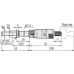 Microm. Head, Heavy Duty, 8 mm Spindle 0-25mm, Clamp Nut, 0,001mm 151-221 Mitutoyo