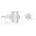 Micrometer Head Non-rotating Spindle 0-25mm, Thimble 85,5mm, 0,0005mm 153-301 Mitutoyo