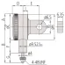 Dial Indicator, Lug Back Plate, AGD/ANSI 0,1", 0,001" 1921T-10 Mitutoyo
