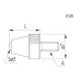 Contact Element Ball Point, M2,5x0,45 8,3mm Length, Metric 21AZA319 Mitutoyo