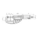 Цифровий дисковий мікрометр QuickMike, IP65 Inch/Metric, 0-1,2", Disk=20mm 369-421-20 Mitutoyo
