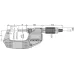 Цифровий мікрометр QuantuMike IP65 50-75мм, з двонаправленим виходом 293-142-40 Mitutoyo
