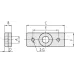 Fixture for Micrometer Head, Clamp Nut for 9,5mm Stem 303561 Mitutoyo