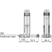 Цифровой нутромер ABS, дюймы/метрические, 4-6,5", 0,00005" 511-522 Mitutoyo