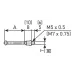 Contact Point for Series 526 0,95-1,15mm 21DAA601A Mitutoyo