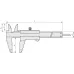 Vernier Caliper,Carbide Jaw Outs./Ins. 0-150mm, 0,05mm, Metric 530-335 Mitutoyo