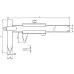 Vernier Offset Centerline Caliper 10-150mm, 0,05mm, Metric 536-105 Mitutoyo