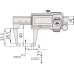 Digital ABS Neck Caliper Inch/Metric, 0-6", IP67, Thumb Roller 573-751-20 Mitutoyo