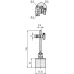 Mini Magnet Stand 68mm Working Radius, Stem Hole D=8/6mm 7014-10 Mitutoyo