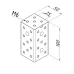 Mounting cuboid for module assembly CMM fixtures, eco-fixplus series, multiflex-profile series K550597-10 Mitutoyo