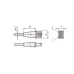 Connection Cable F for U-WAVE for Foot Switch, Straight, without Data Button 02AZE140F Mitutoyo